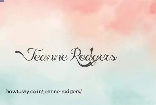 Jeanne Rodgers