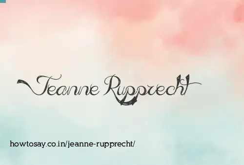 Jeanne Rupprecht