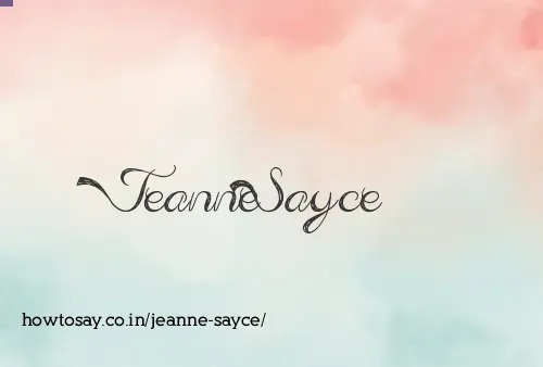 Jeanne Sayce