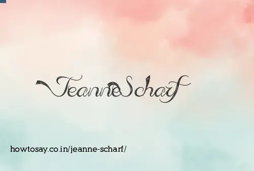 Jeanne Scharf