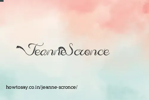 Jeanne Scronce