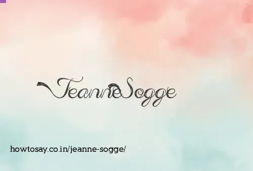 Jeanne Sogge