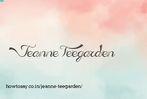 Jeanne Teegarden
