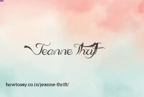 Jeanne Thrift