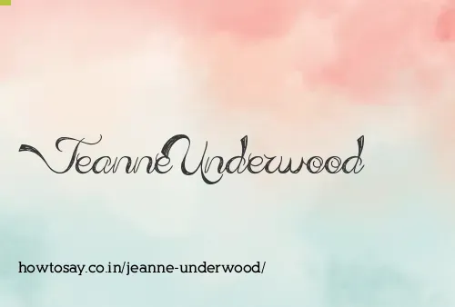 Jeanne Underwood