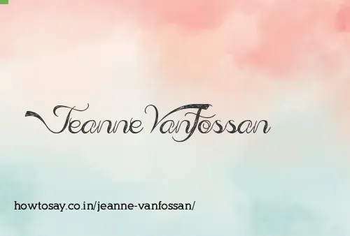 Jeanne Vanfossan