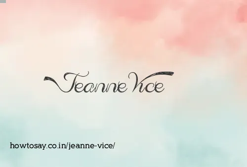 Jeanne Vice