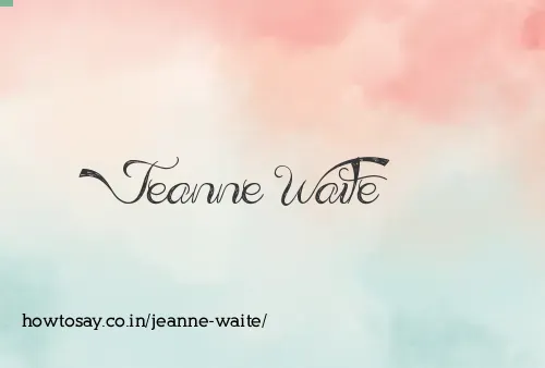 Jeanne Waite