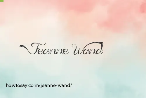 Jeanne Wand