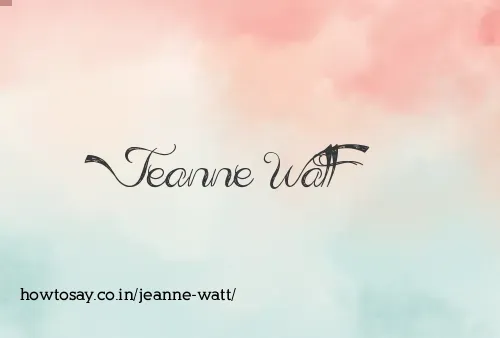 Jeanne Watt
