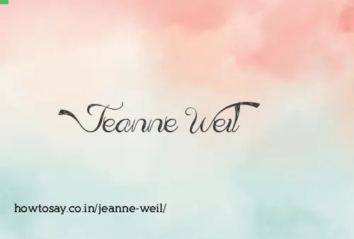 Jeanne Weil