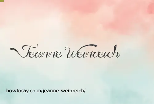Jeanne Weinreich