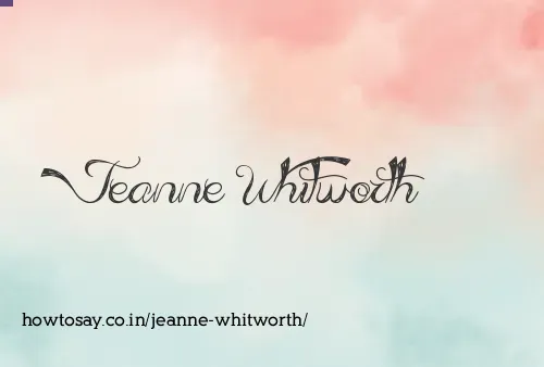 Jeanne Whitworth