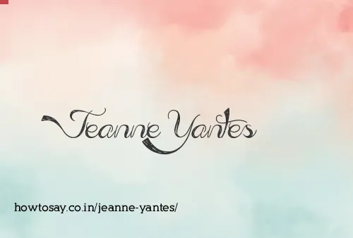 Jeanne Yantes