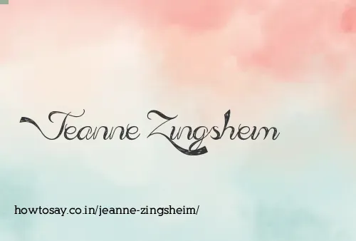 Jeanne Zingsheim