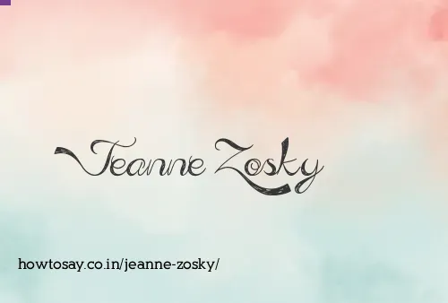 Jeanne Zosky
