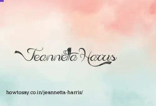 Jeannetta Harris