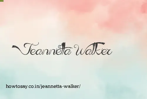 Jeannetta Walker