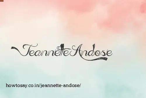 Jeannette Andose