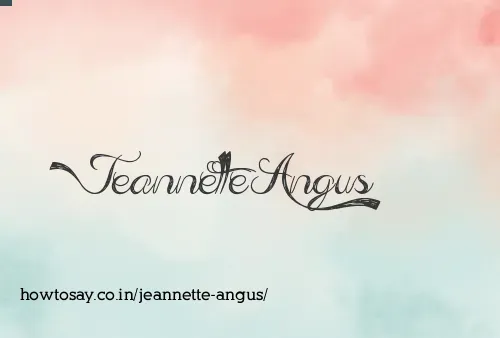 Jeannette Angus