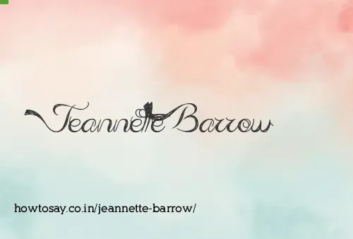 Jeannette Barrow