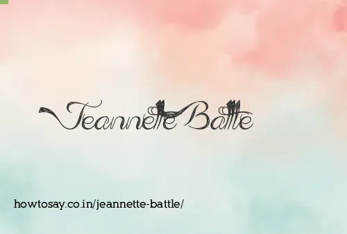 Jeannette Battle