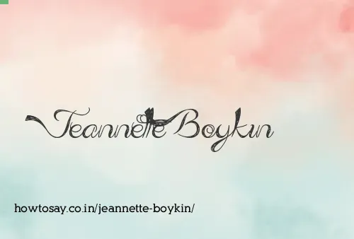 Jeannette Boykin