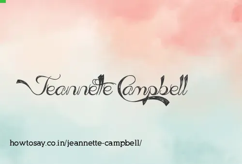 Jeannette Campbell