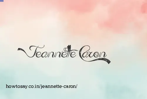 Jeannette Caron