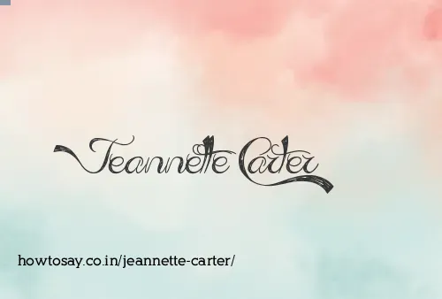 Jeannette Carter