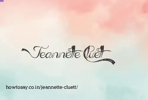 Jeannette Cluett