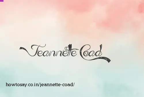 Jeannette Coad
