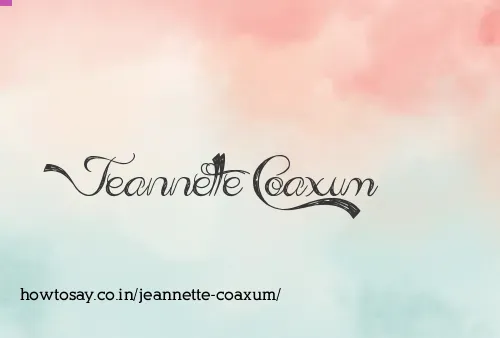 Jeannette Coaxum