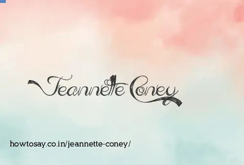 Jeannette Coney