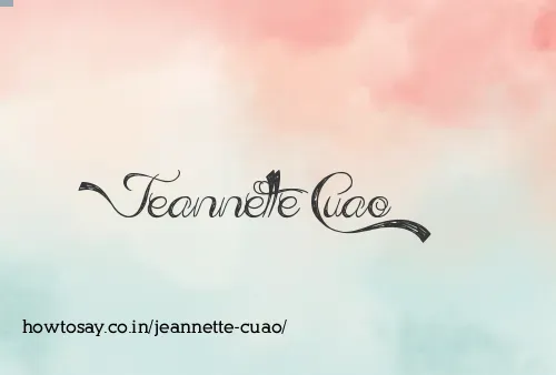 Jeannette Cuao