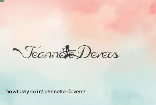 Jeannette Devers