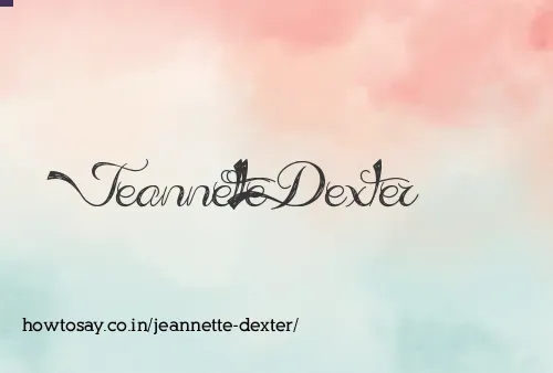 Jeannette Dexter