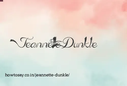 Jeannette Dunkle