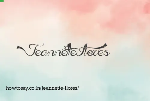Jeannette Flores