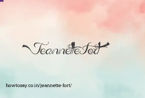Jeannette Fort