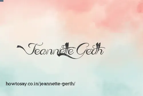 Jeannette Gerth