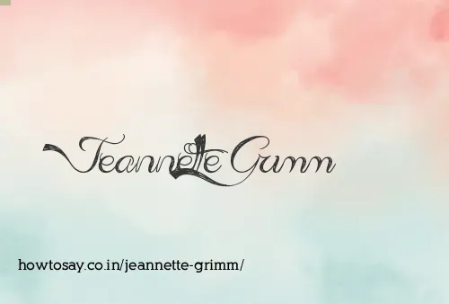 Jeannette Grimm