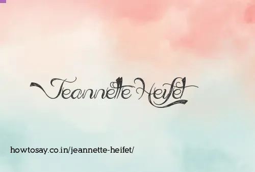 Jeannette Heifet