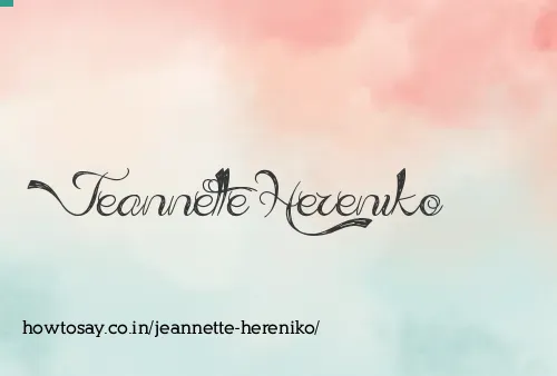Jeannette Hereniko