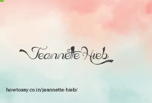 Jeannette Hieb