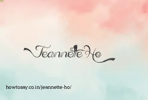 Jeannette Ho