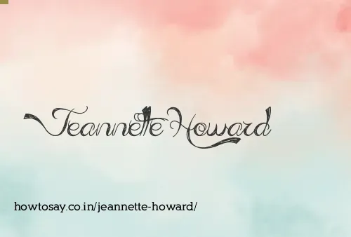 Jeannette Howard