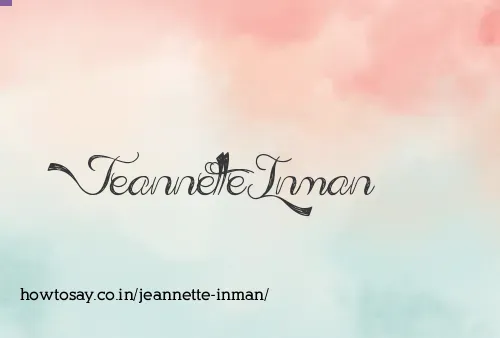 Jeannette Inman