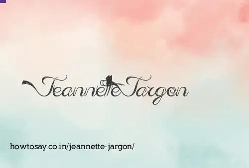 Jeannette Jargon