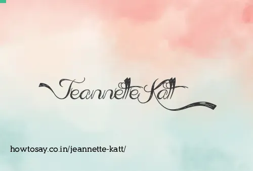 Jeannette Katt